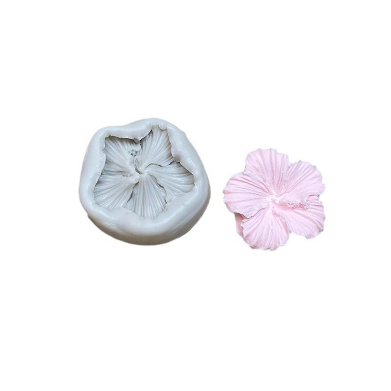 Hibiscus Cake Decoration Silicone Mold for Fondant & Chocolate