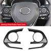 2PCS Car Steering Wheel Button Panel Cover Trim Sticker For Toyota RAV4 Corolla E210 2019 2020 2021 2024 RAV 4 XA50 Accessories
