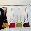 Shoulder Bag Suede Pleated Cloud Bag Large Capacity Solid Color Tote Bag Slouchy Hobo Bags  Travel