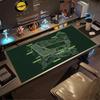 Vintage Racing Circuit Map Design Extended Mouse Pad Non Slip Rubber Desk Mat For Gaming Laptop Keyboard And Home Office Use