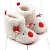 Christmas Winter Baby Boots Infant Girls Boys Warm Snow Boots Fashion Cartoon Print First Walkers Newborn Plush Solid Ball Bootas