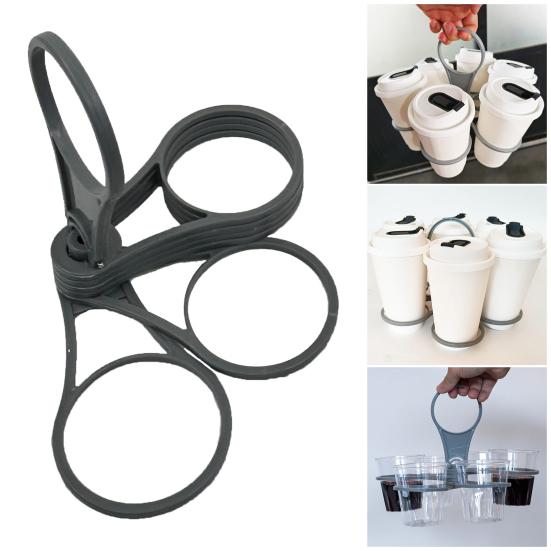 Складной держатель для напитков на 6 чашек, держатель-карусель для стекла, поворотный кронштейн для чашек для кофе, чая, пива, многоцелевой органайзер для кемпинга и вечеринок