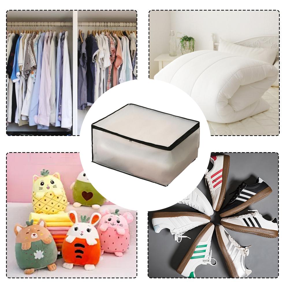 Underbed Storage Bag Foldable Quilt Bag Wardrobe Clothes Storage Waterproof Dustproof Organizer Large Capacity Storage Bag 1pcs