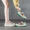 Четыре сезона цвет трендовая обувь повседневная на шнуровке круглый носок удобная мягкая плоская подошва универсальная обувь для академии и ветра женская обувь