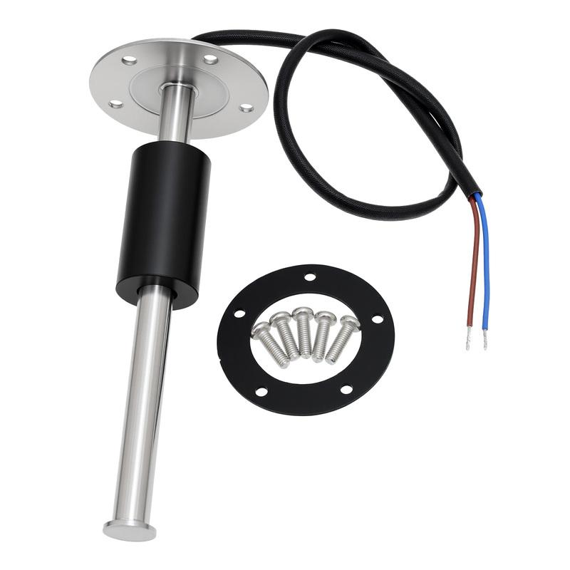 ZMFJH Digital 52MM Dual Gauge with Alarm Green LED 2 IN 1 Water Temperature+Water Level Gauge Sensor 0-190ohm for Car Boat Yacht