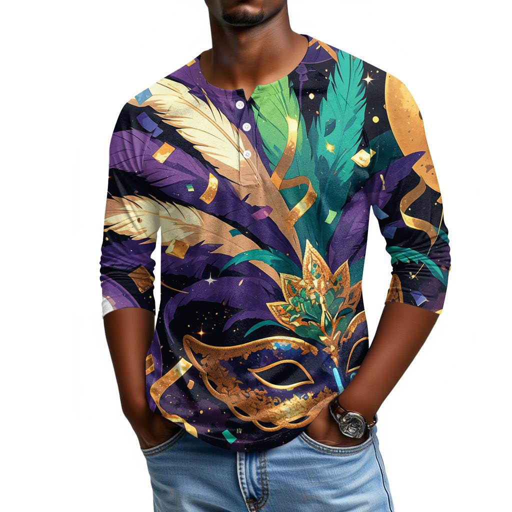 Мужской топ с рукавом реглан и рукавом три четверти