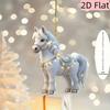 Лошадь Орнамент 2D Акриловая Лошадь Шарм для Зеркала Заднего Вида Авто Плоская Подвеска на Елку Украшение для Подвешивания в Салоне Авто для Женщин Девушек