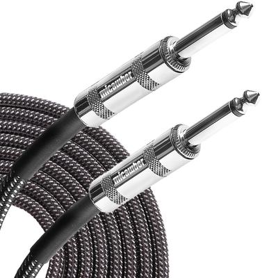 Micawber Guitar Bass Shield Cable от Top Domestic Устойчив к легкому твидовому тканому материалу SS [Рекомендуемые игроки] отключение, (3m)