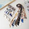 Long Slender Scarf Double-Sided Streamer Handbag Handle Ribbon Hair Band  Neckwear/Wrist/Waistband