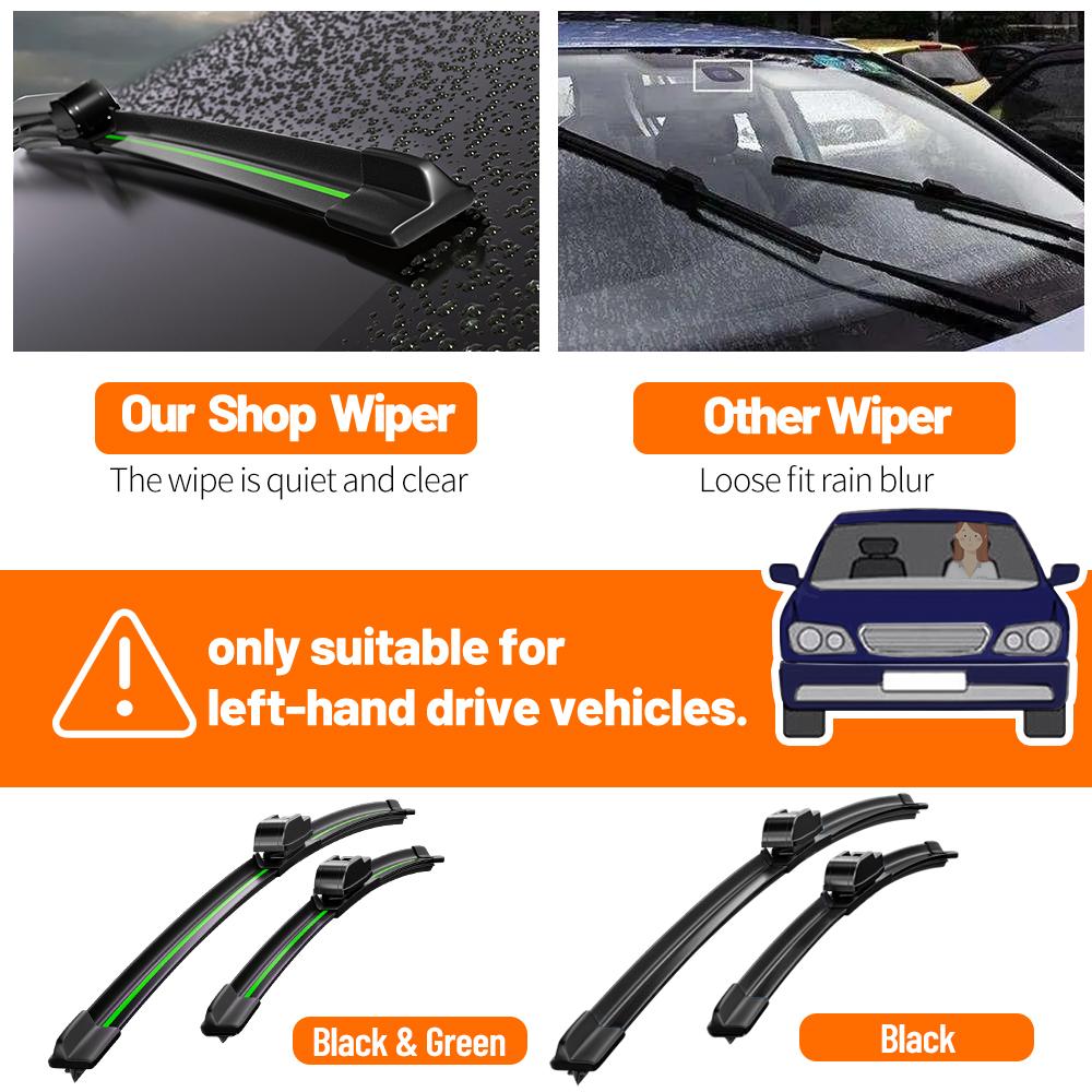 PYZW6 2pcs For Lexus LS400 LS430 LS460 LS600H LS350 1996-2019 Front Windshield Wiper Blades 2014 2018 Windscreen Window Accessories