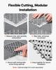 VEVOR Interlocking Drainage Mats, 310 x 310 mm, Modular Garage Flooring Tiles, Non-Slip PP Drainage Floor Tiles, Self-Draining, Easy Installation
