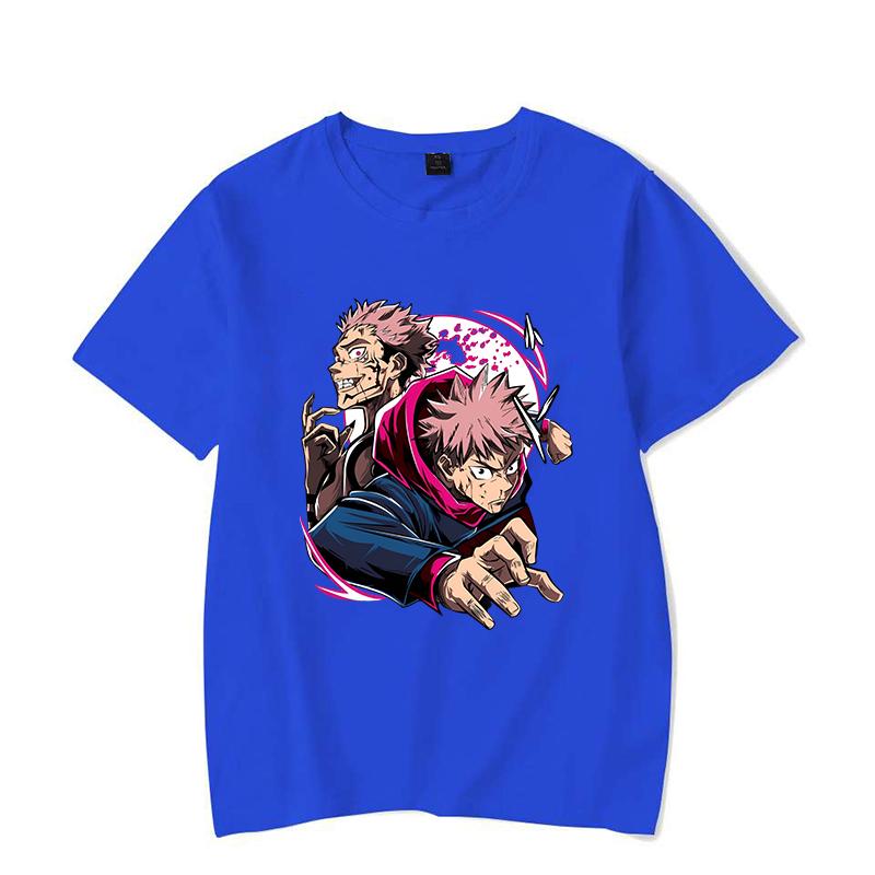 New Itadori Yuji Ryomen Sukuna Print T Shirt Unisex Casual Short Sleeve T-shirt Women Men Fashion Anime Graphic Print Tops Tees