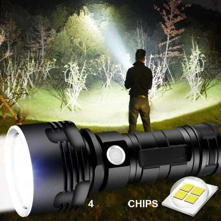 L2 P70 Powerful LED Flashlight USB Rechargeable Tactical Torch 26650 Battery Waterproof Camping Lantern Outdoor Emergency Lamp