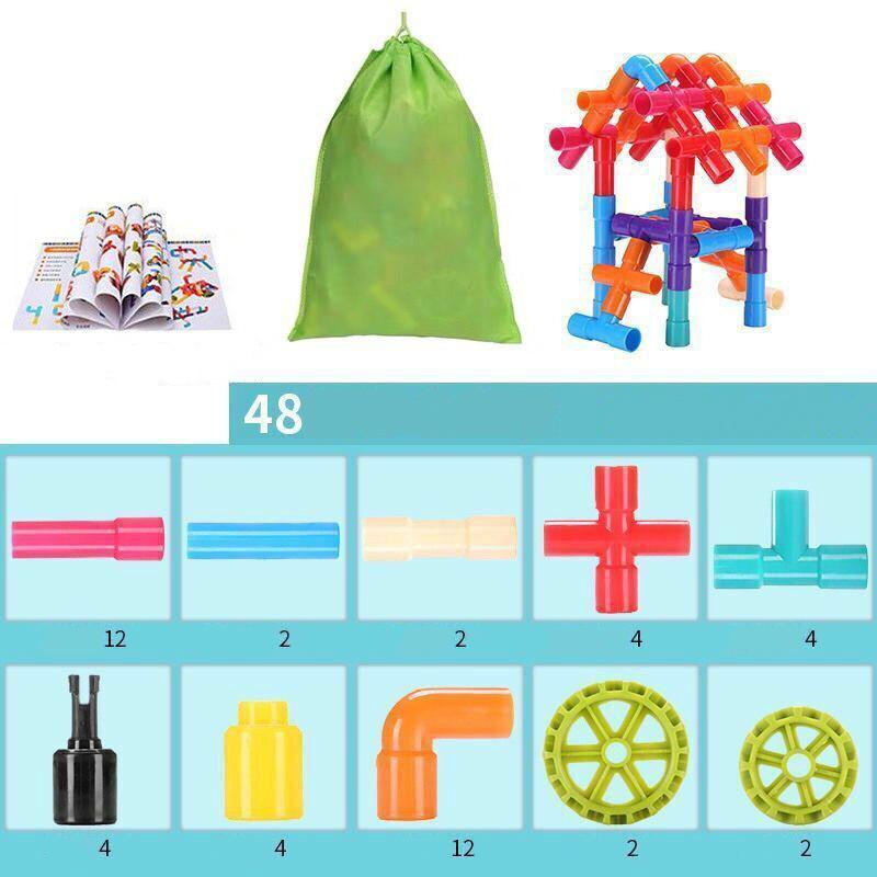 Детская развивающая головоломка, подключаемый модуль, сделай сам, водопровод, строительный блок, игрушка, образование для детей раннего возраста, пластиковый блок, игрушка