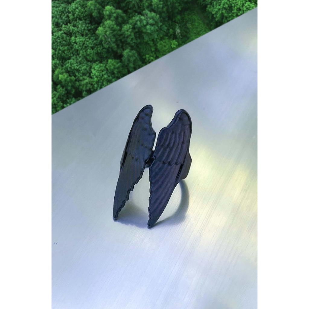 Регулируемое черное кольцо модели Wing