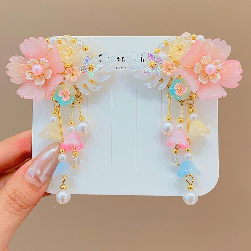 Китайские заколки для волос в стиле принцессы с кисточками - Аксессуары для волос Ханфу в древнем стиле для женщин и девочек