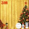 3M светодиодная занавеска гирлянда сказочные гирлянды рождественские праздничные вечеринки свадебные украшения USB пульт 8 режимов водопад освещение