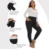 Plus-size Thickened Fleece-lined Leggings High-waisted with Pockets Women's Autumn/winter Outerwear Tight-fitting Warm Leggings