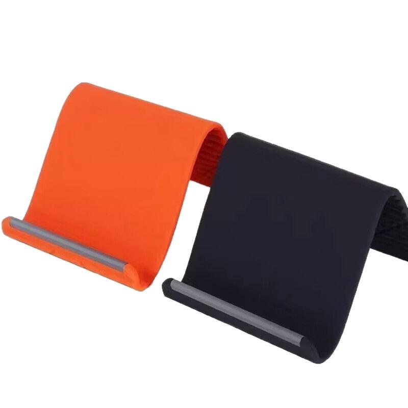 Flexible Silicone Phone Stand, Multi-Angle Foldable Cell Phone Holder, Portable Adjustable Desk Phone Kickstand, 10x20cm Universal Non-Slip Design