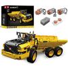 Mould King 17010 Технология Самосвал Строительный Зажим Шестиколесный Автомобиль с Дистанционным Управлением с Детским Транспортным Автомобилем Конструктор, Двигатель, (1888 предметов)
