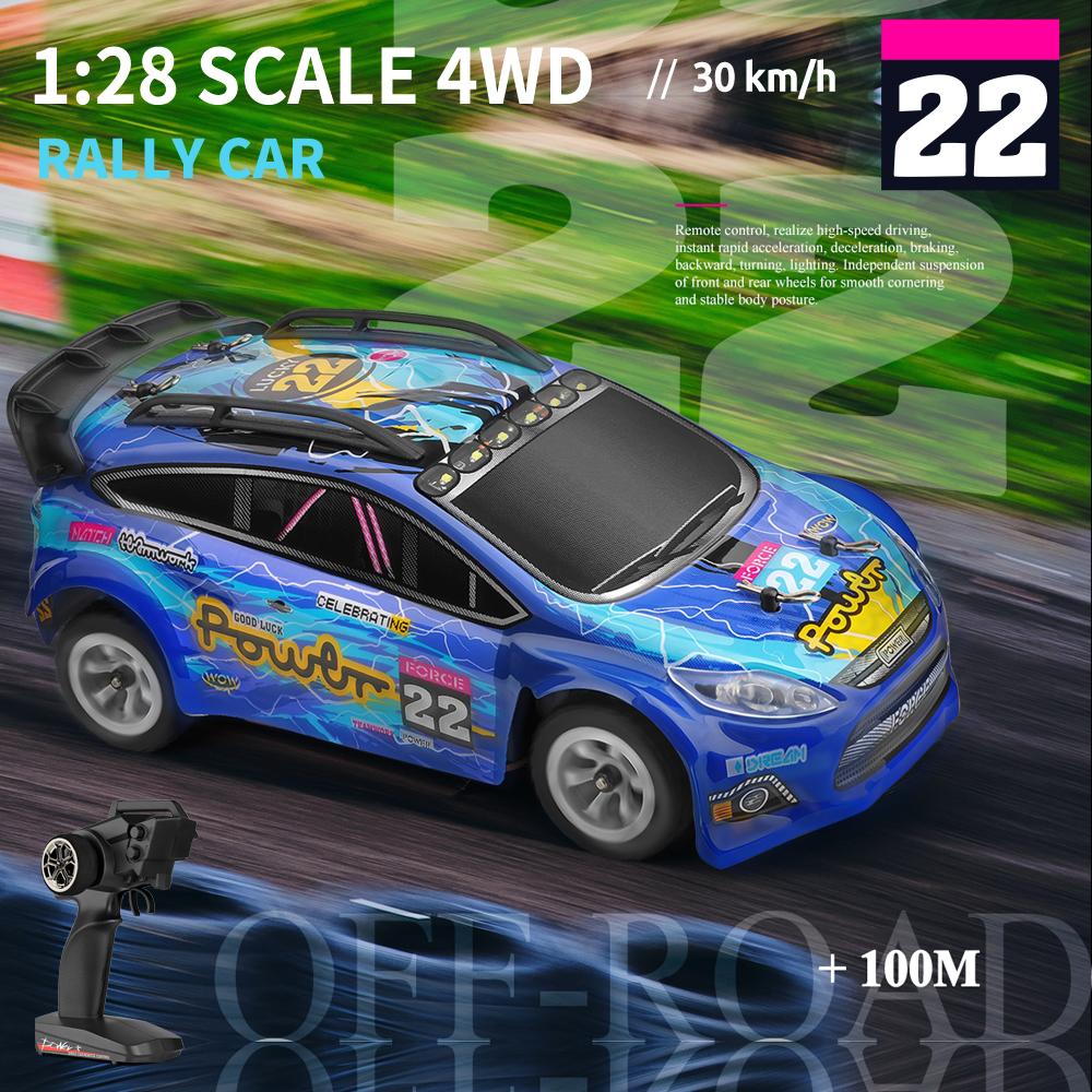 WLtoys 2.4G Радиоуправляемая дрифт-машина 1/28 4WD 30 км/ч Машина на дистанционном управлении Высокоскоростная полноприводная Радиоуправляемая Мини-модель гоночного автомобиля