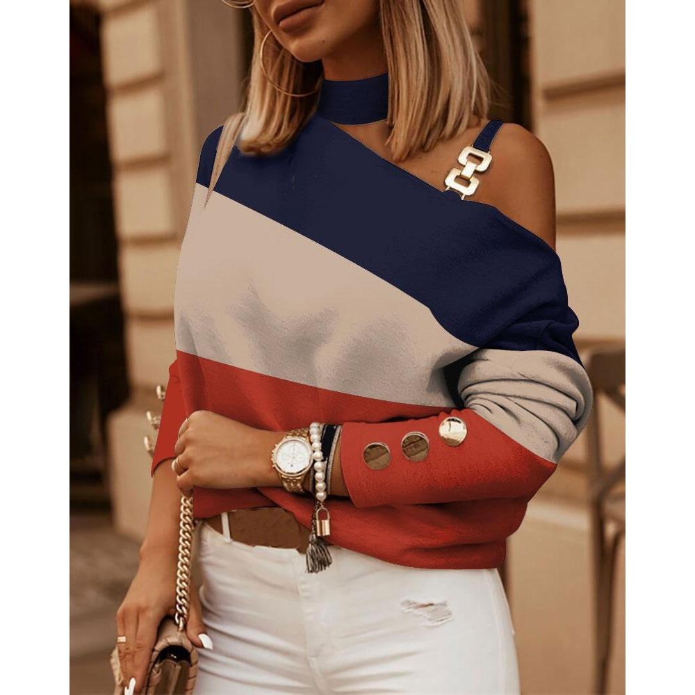 JPNTKY Женская мода повседневные блузки и рубашки с длинным рукавом осень-зима