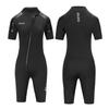 OUZO 3mm Womens Short Sleeve Leg Full Wetsuit Diving Surfing Snorkeling Warmth UV Protection