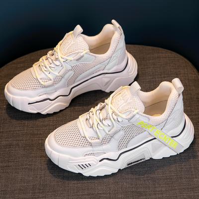 Модные женские кроссовки Air Mesh Soft Женские вязаные вулканизированные туфли Повседневные туфли без застежек на плоской подошве для ходьбы Обувь Shoes2024