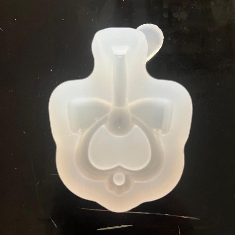 Брелок «Зыбучие пески» Формы из смолы Медведь Кролик Шейкер Силиконовая форма Изготовление уникальных украшений DIY Брелок Подвеска для ожерелья Форма