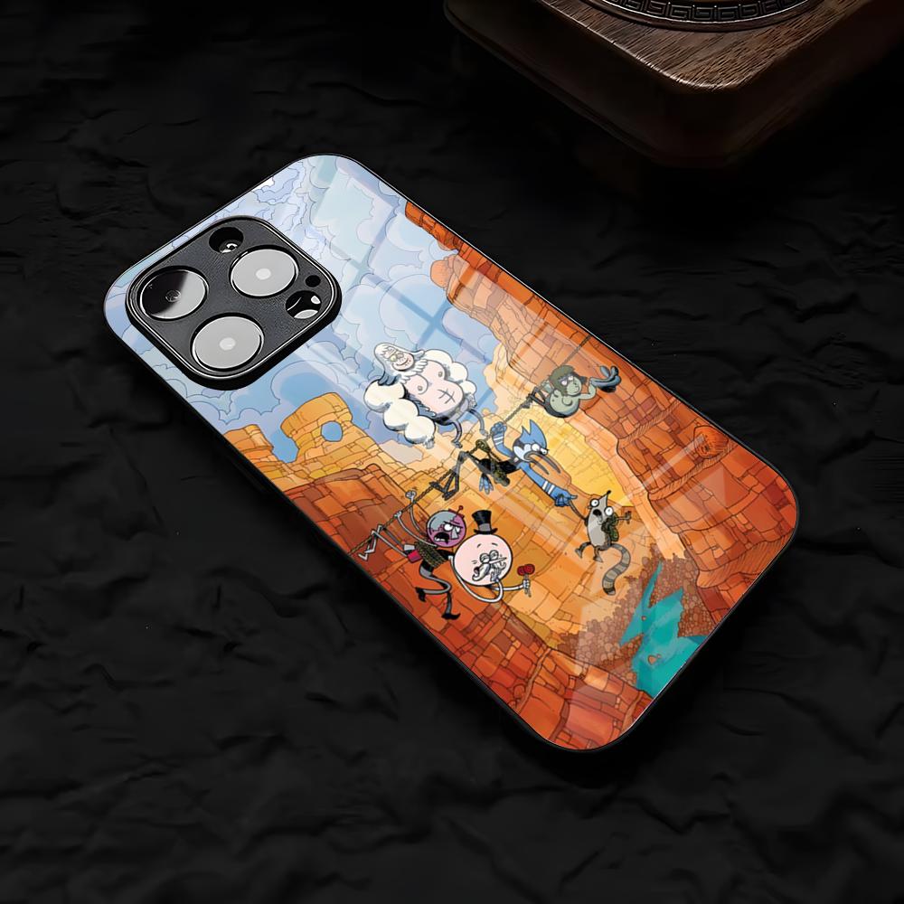 R-Regular-S-Show SEPhone Case For IPhone 17 Air 16 E Pro Max 15 14 13 Mini 12 Pro 11 Max Plus Black Glass Cover