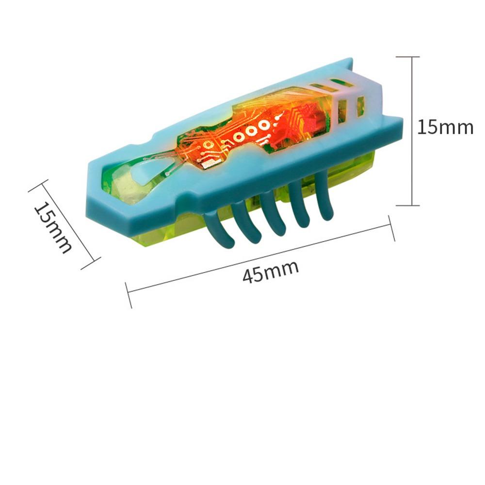 Игрушки для домашних животных, интерактивная мини-электрическая светящаяся игрушка-жук, игрушка для кошек, побег из препятствий, автоматическая флип-игрушка, вибрационный жук на батарейках