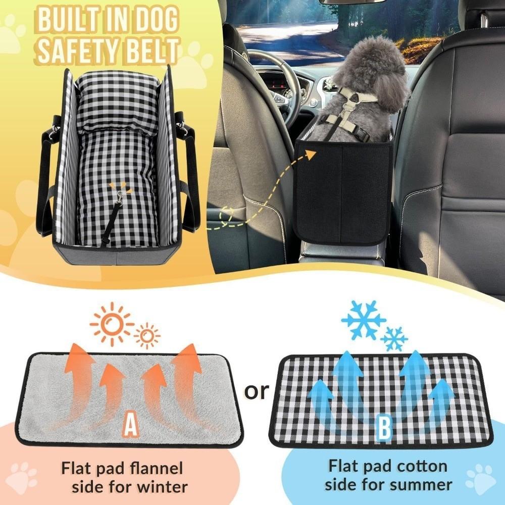 Soft Cushion Center Console Dog Seat Comfortable Dog Car Seat Car Pet Seat Cushion Car Transport