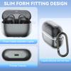 Для Samsung Galaxy Buds 3 Pro & Buds 3 Чехол Крышка Мягкий Силиконовый Защитный Чехол Аксессуары с Карабином для Мужчин Женщин (чистый)