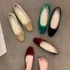 Fashion Bailamos 2024 New Women Flats Spring Summer Ballet Shoes Women Slip On Loafers Round Toe Shallow Bowtie Ballerina Soft Moccasin