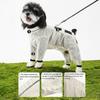 Pet Anti Dust Pants Waterproof Anti-Slip Dog Paw Protector Shoes Rain Boots with Adjustable Suspender