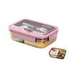 Microwave Heating Lunch Container with Spoon and Fork Food Container Nordic Style Lunch Box  Worker