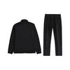 Li Ning Plain Simple Windproof Warm Stand Collar Cardigan Sweatshirt Casual Sports Suit Unisex Sweatshirt Black AWDTD15-1+AKLU881-1