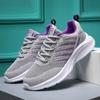 Women's Summer 2024 Fashion Sports Shoes Comfortable Lace Up Casual Thick Sole Mesh Running Shoes Zapatillas De Deporte