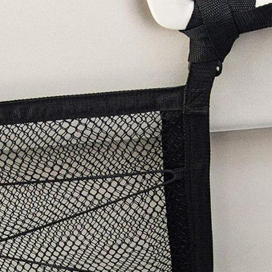 Сетка для хранения на потолке автомобиля, регулируемая сетка для палатки на крыше с застежкой-молнией для кемпинга, органайзер для крыши автомобиля