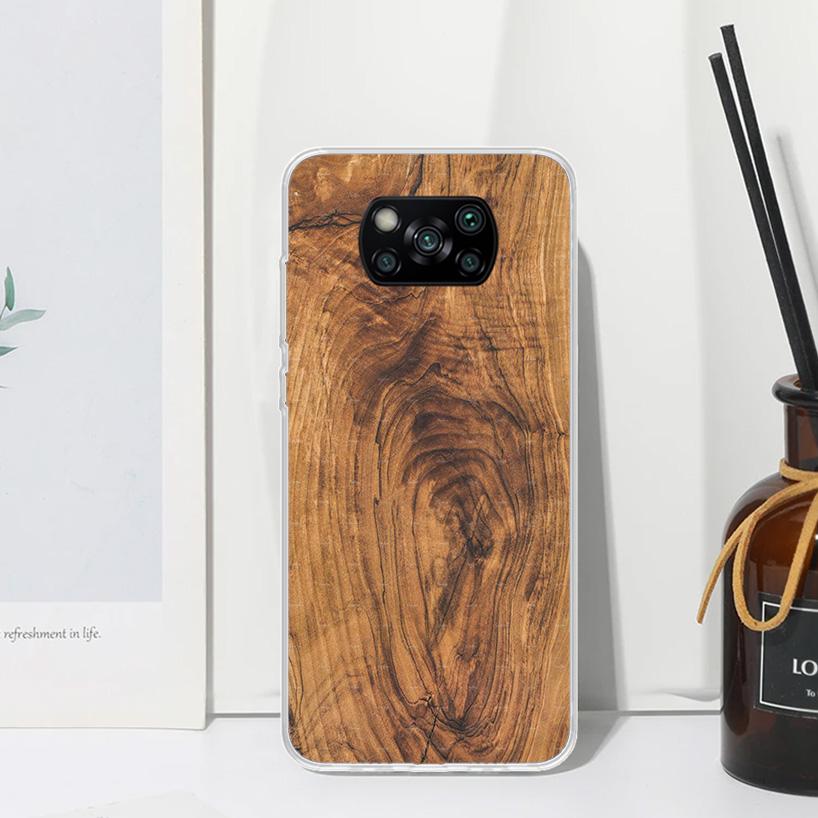 Wood Wooden Pattern Phone Case For Xiaomi Poco X7 X6 X5 M7 M8 Pro F7 Ultra Redmi 15C 15 13C 13 12C 12 10 10C 10A Art Fundas Poco