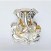 Matte Silver Plated Appu Ganesha Matte Silver Ganesh Idol for Car Dashboard Ganesha Murti Ganpati Idol for Home Decor Puja Lord Ganesh Statue