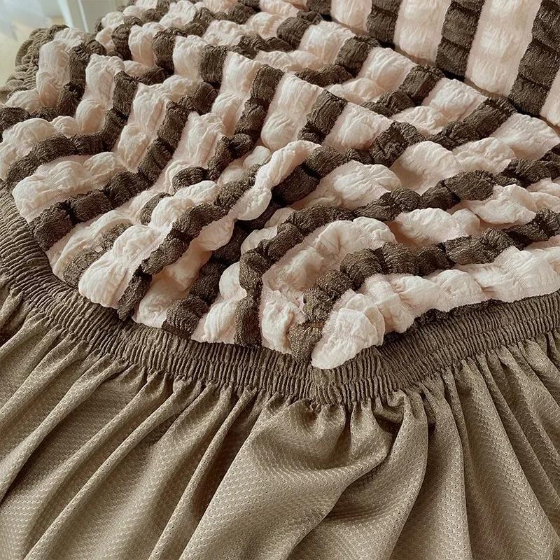 Чехол на стул в стиле утолщенной кружевной юбки, легкая роскошная подушка для сиденья, минималистичные все включено эластичные многоцветные чехлы