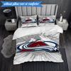 3PCS Avalanche Team Spirit Bedding Set,Including 1pc Duvet Cover And 2pcs Pillowcases Perfect for Bedroom, Dormitory, Fan Christmas gift