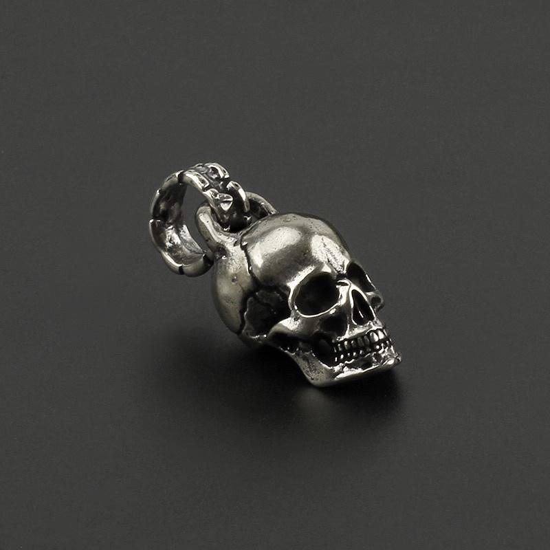 Латунь Медь Череп Панк Брелки Кулон Брелок Подвески Брелок Скелет DIY Уличные Аксессуары