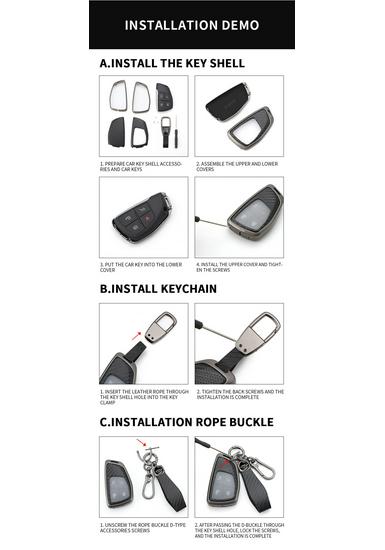 2025 Ford Mondeo Car Key Case Shell for Escape, Edge, Explorer, Focus.