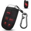 QBUC Чехол для брелока Dodge 5 кнопок Силиконовый чехол для дистанционного ключа для Dodge для Jeep Grand Cherokee