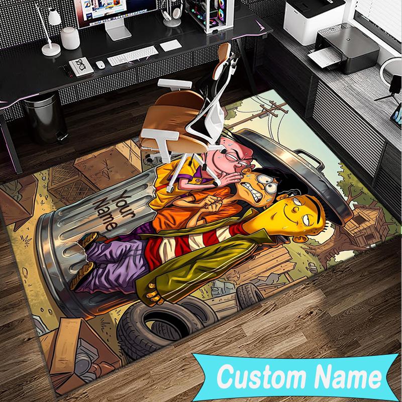 Custom Name Rug Edd Eddy Adventure Area Rug Suitable for Indoor And Outdoor,Carpets for Homes, Offices,Living Rooms,Home Decor,Christmas Gift