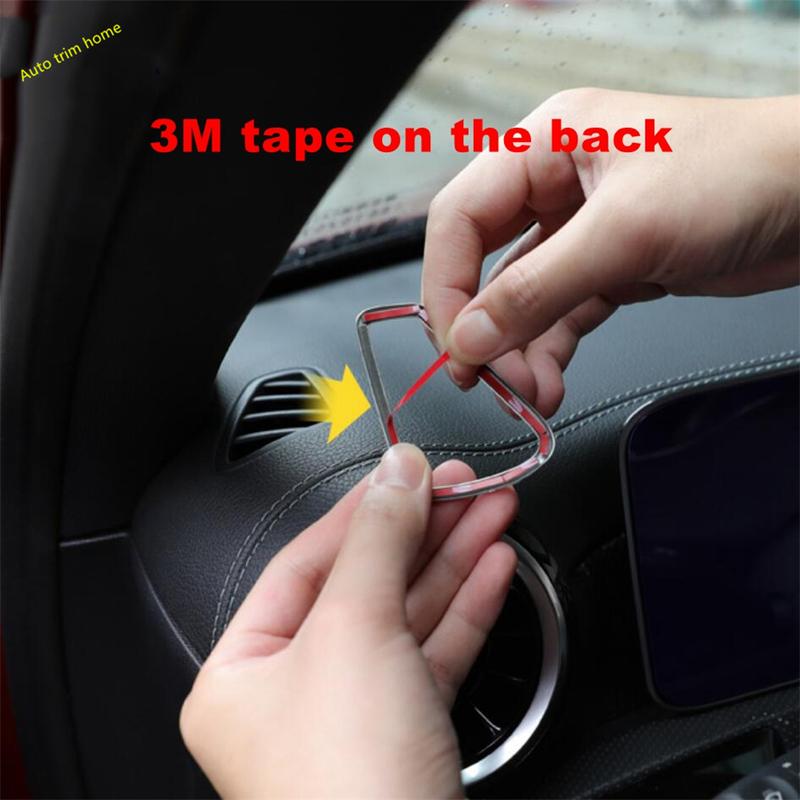 Stainless Steel Dashboard Air Outlet Vent Trim Cover For Mercedes Benz A Class W177 V177 A200 A220  - 2025 Car Accessories