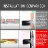 2 Sets TRD Door Stabilizer Door Lock Protector Latches Stopper Covers for Toyota Land Cruiser Alphard Vellfire