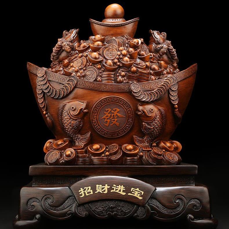 Чжаоцай Привлекает Богатство Золотые Слитки Украшения Горшки с Сокровищами Предметы Домашнего Обихода Подарки на Открытие Гостиные Украшения на Новоселье